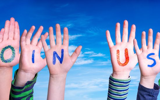 子どもたちの手